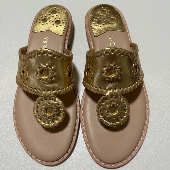 Jack Rogers Shoes - NWOT Jack Rogers gold sandals